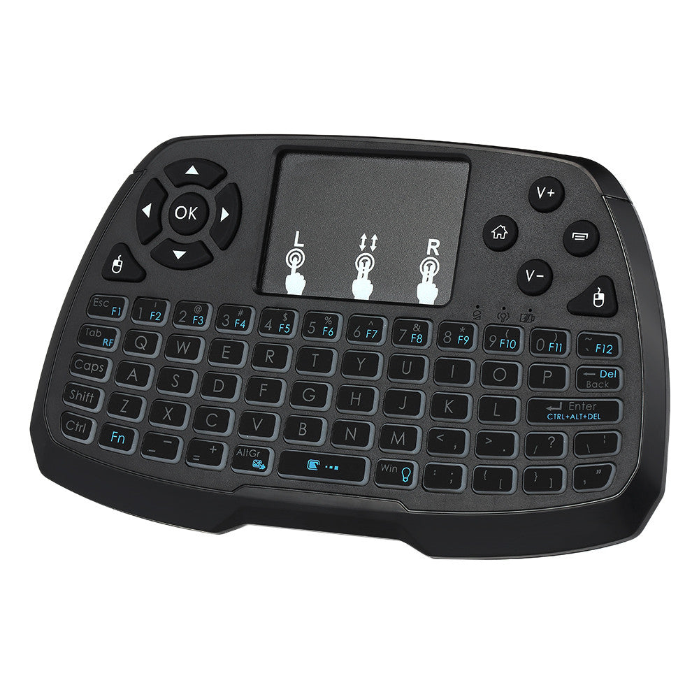 English and Russian Version 4 Colors Backlit 2.4GHz Wireless QWERT Keyboard