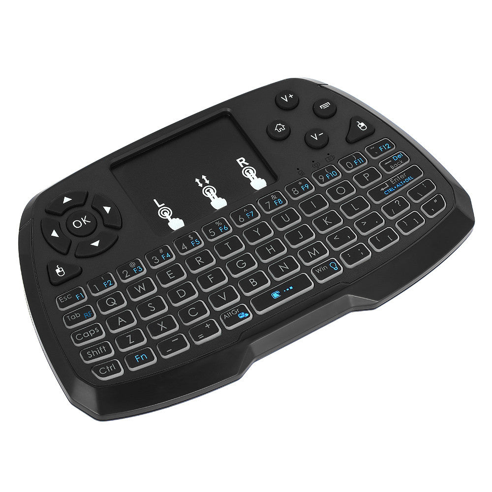 English and Russian Version 4 Colors Backlit 2.4GHz Wireless QWERT Keyboard